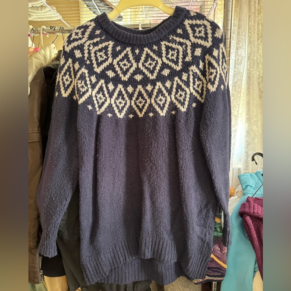 Aerie blue oversized sweater